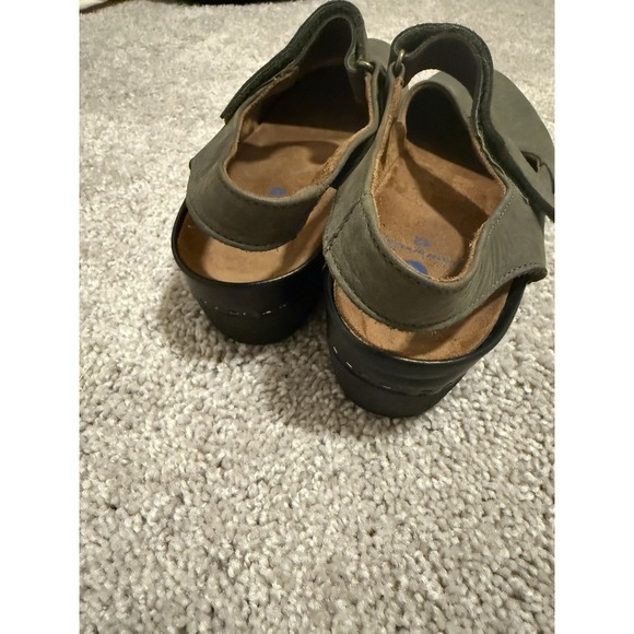 Wolky Green Olive Clog Back Strap Size 42 US 11 Comfort Shoes - Picture 4 of 6